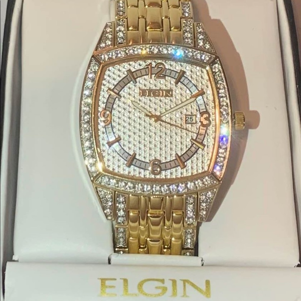Men’s Elgin watch with original box and tags